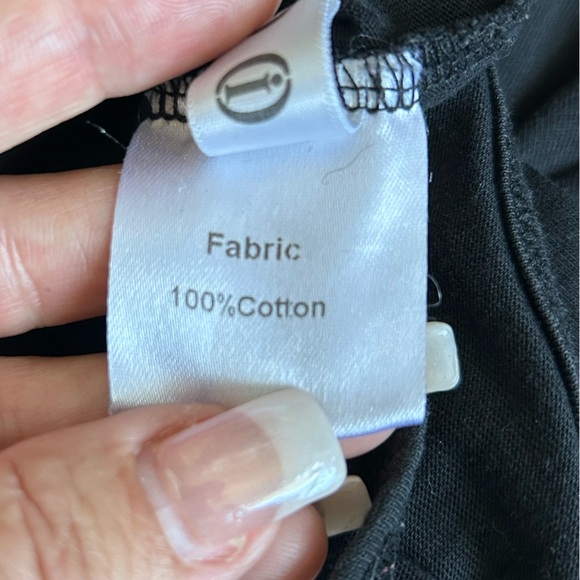 100% Cotton Black Drop Crotch Onesie Jumper labeled size medium - Picture 7 of 10